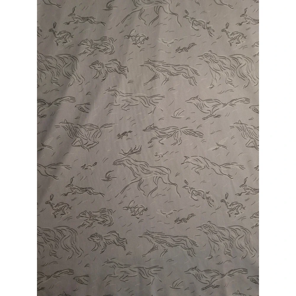 Waggle Golf Polo Mens 2XL Grey Wildlife Print Performance Stretch Short Sleeve - Picture 2 of 12